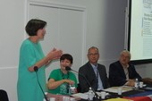 TUC General Secretary Frances O'Grady speaking at the fringe meeting on Monday 14 September