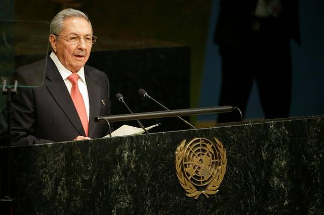 Raul Castro addresses UN Sustainable Development Summit