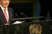 Raul Castro addresses UN Sustainable Development Summit