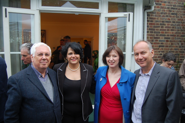 Bernard Regan, CSC National Secretary, H.E. Teresita Vicente, Cuban Ambassador, Frances O'Grady, TUC General Secretary and Rob Miller, CSC Director