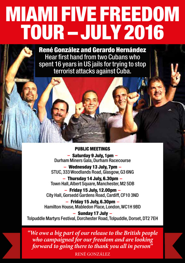 CSC news Miami Five Freedom Tour dates