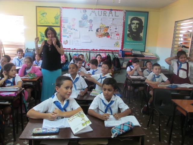 The NUT delegation visited a range of schools, including the Cesáreo Fernández Municipio Playa Primary School in Havana