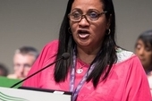 Dulce Maria Iglesias Suárez, general secretary of SNTAP, the Cuban public services union
