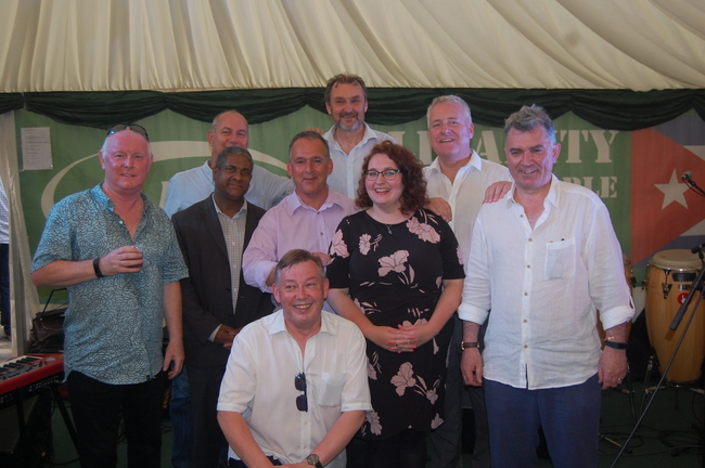 Ronnie Draper,  Jorge Luis Garcia,  Rob Miller, Ian Mearns MP, Sean Hoyle,  Kevin Courtney,  Danielle Rowley MP, Ian Lavery MP & MIck Cash