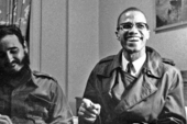 Fidel Castro and Malcolm X at the Hotel Theresa, Harlem, New York, 1960