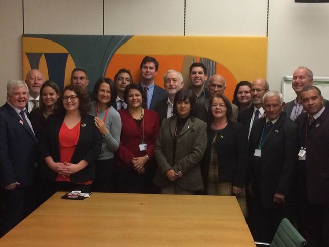 Cuban MPs meet with Labour MPs in Parliament