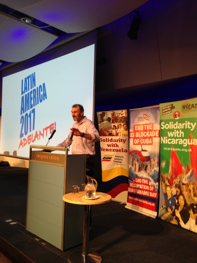 Kevin Courtney speaking at Latin America Conference 2017