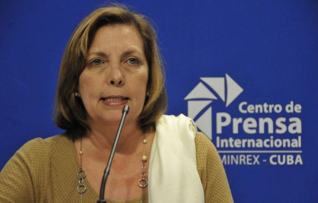 Josefina Vidal leads the Cuban delegation