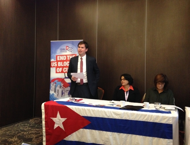 Dan Carden MP, H.E. Teresita Vicente, Cuban Ambassador and Karen Lee MP