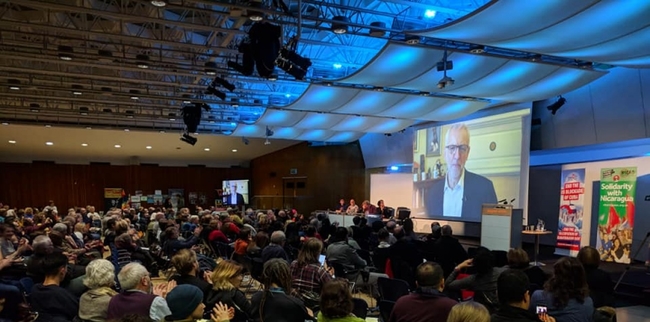 Jeremy Corbyn sent a video message to the Latin America Conference 