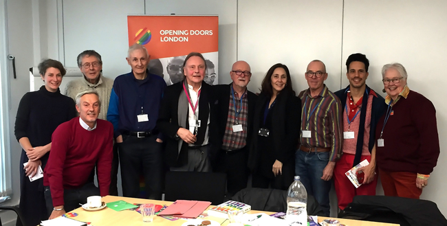 Mariela Castro and grassroots LGBT+ activists at the Opening Doors London office