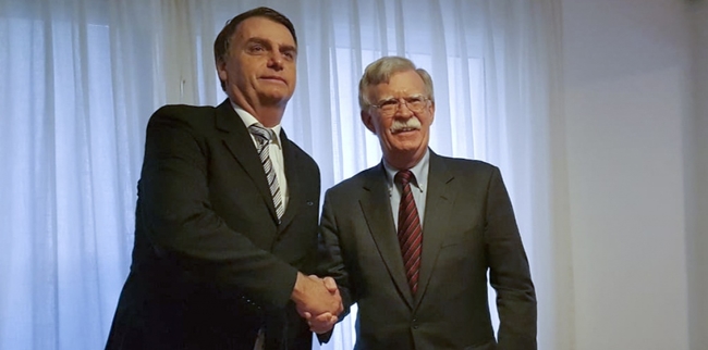 Jair Bolsonaro and John Bolton