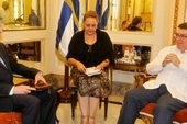 Antony Stokes, UK Ambassador and Bruno Rodriguez, Cuban Foreign Minister met in Havana