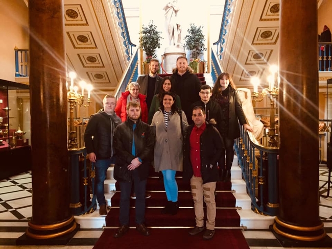 Liverpool Town Hall visit with the Unite North West Young Members Committee