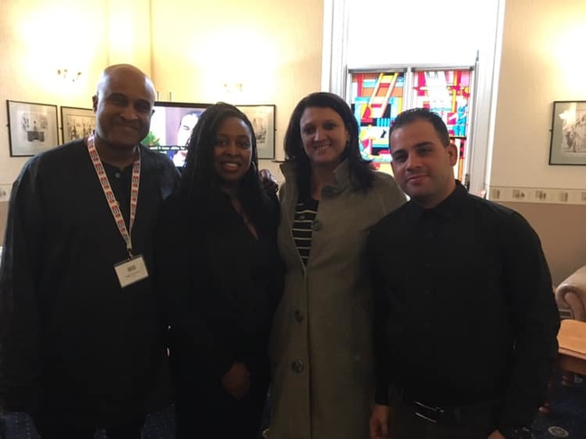 At UNISON North West region's Skills for Strength Conference: Meeting Roger McKenzie, UNISON AGS and Dawn Butler MP, Shadow Women's and Equalities Secretary