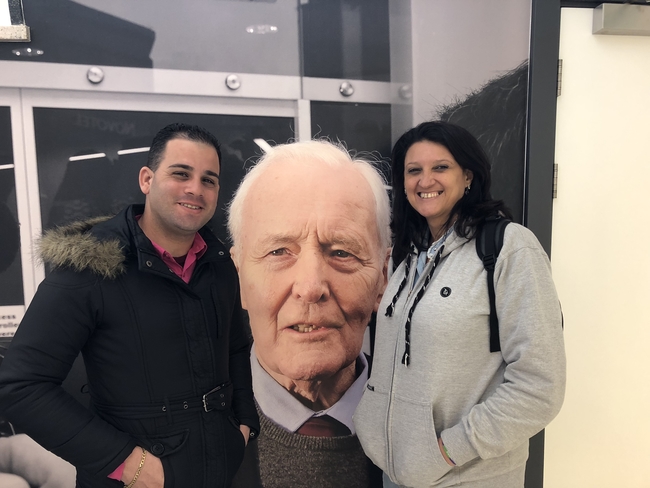 Yelena Gomez and Yuniel Espinosa at Tony Benn House, Unite South West's regional office