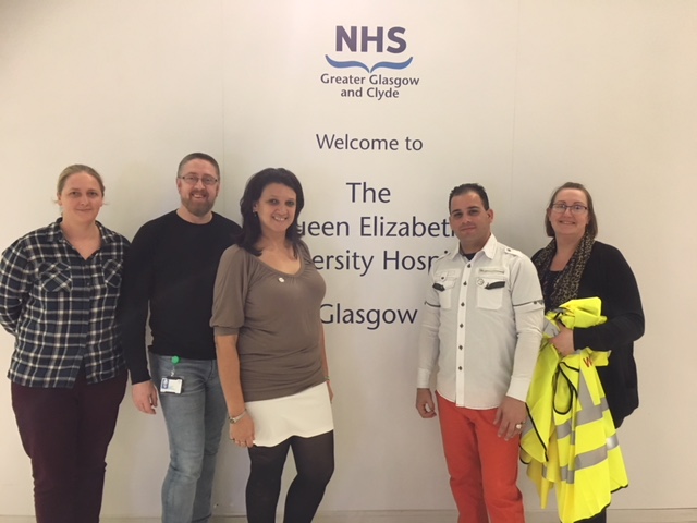A workplace visit with UNISON Scotland at the Queen Elizabeth Hospital