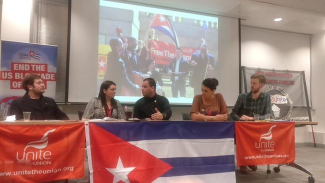 Public meeting with Unite Young Members Committee, with Mercedes Sanchez, Regional Officer and Marcus Barnett, Young Labour International Officer