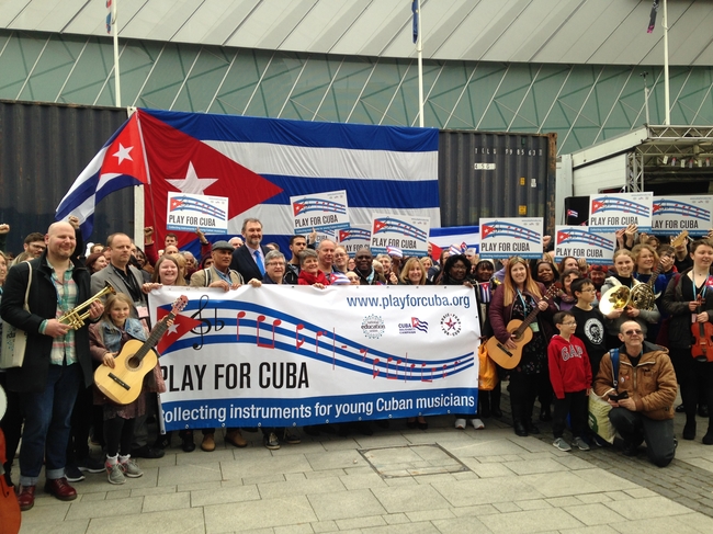 Play for Cuba appeal send-off at the NEU Conference 2019 in Liverpool
