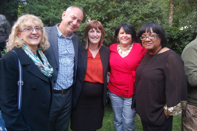 Diana Holland, Unite AGS, Rob Miller, CSC Director, Karen Lee MP, H. E. Teresita Vicente, Cuban Ambassador and Diane Abbott MP, Shadow Home Secretary