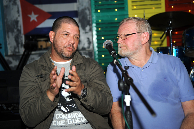 Dr Vigil speaking in Birmingham