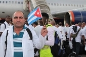 Cuban medics on their way to West Africa during the Ebola outbreak in 2014