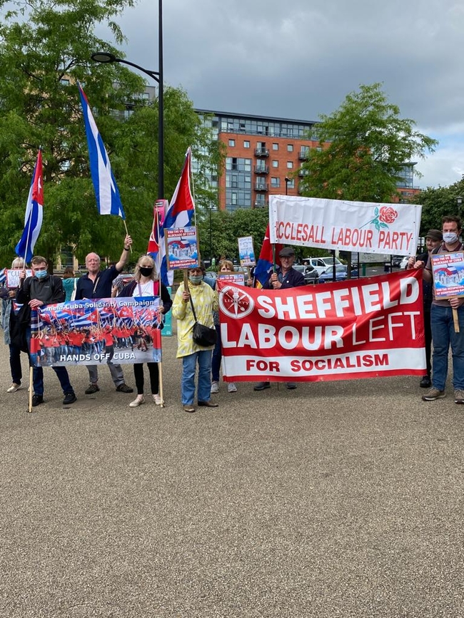 CSC supporters in Sheffield city centre