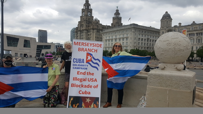 In front of the Liver Building in Liverpool