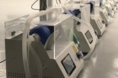 Completed ventilators ready to be distributed to hospitals and isolation centres in Cuba