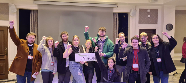 UNISON NW members at the conference in Bournemouth