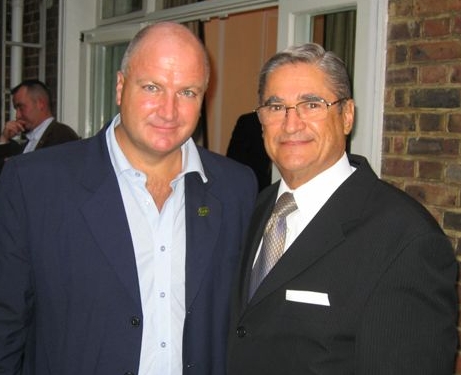 José Agustín Fernández de Cossío Rodríguez, pictured with former RMT leader Bob Crow at a reception in 2005