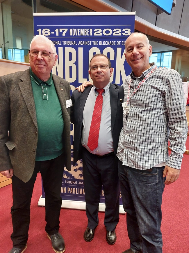 Bernard Regan (CSC National Secretary), Fernando González (ICAP President) and Rob Miller (CSC Director)