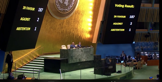 The UN General Assembly again voted overwhelmingly against the US blockade in November 2023