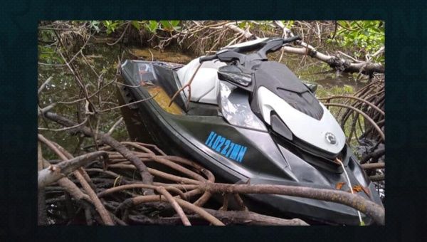 Jet ski used by one of the detainees to reach national territory. | Photo: Cubadebate