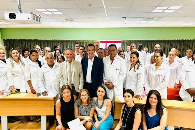 Some of the Cuban medical workers in Calabria, August 2023
