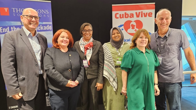 Steve Turner, Paula Barker MP, Ismara Vargas Walter, Nazifa Zaman, Mary Kelly Foy and Rob Miller