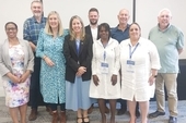  (l-r)Ambassador Ismara Vargas Walter, Kevin Courtney, Ros McNeil, Dr Naima Trujillo Barreto, Oliver Mawhinney, Marian Chorens Cruz, Rob Miller, Mayda Ramos Alemán, Bernard Regan