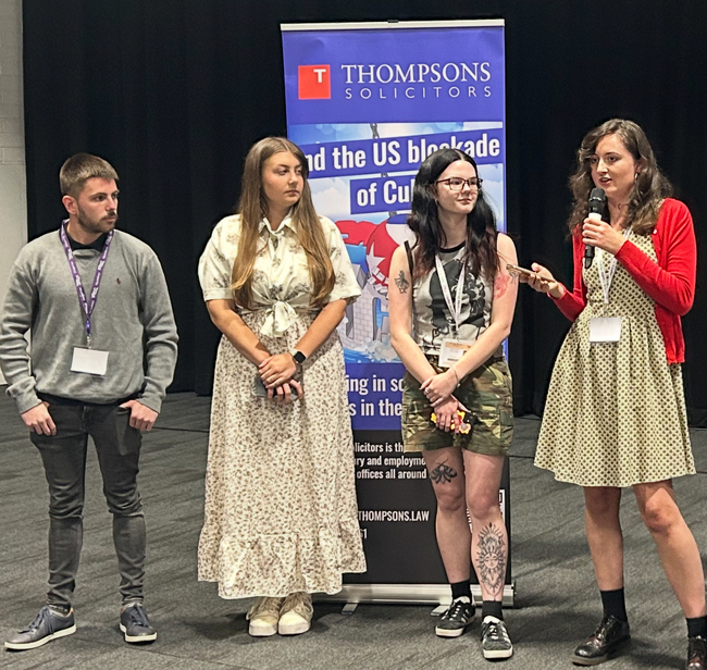 Young members speaking about their experience on the 2025 brigade