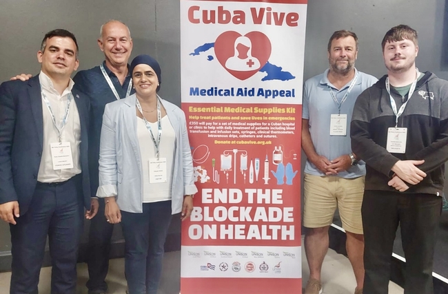 Pablo Ginarte Sampedro, Rob Miller, Tabusam Ahmed, Peter Hughes and Fraser McGuire spoke at the Unite the Union fringe meeting