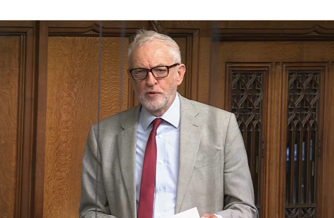 Jeremy Corbyn MP raising the urgent question in the House of Commons Jeremy Corbyn MP raising the urgent question in the House of Commons