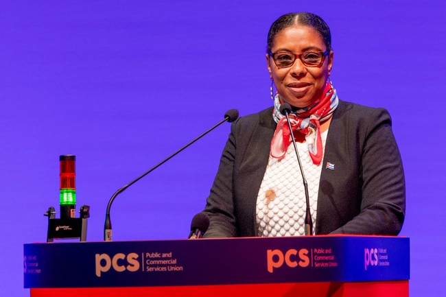 Ismara Vargas Walter addressing PCS conference in May Ismara Vargas Walter addressing PCS conference in May
