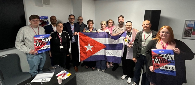 Carlos Rodríguez with friends from the CWU Carlos Rodríguez with friends from the CWU