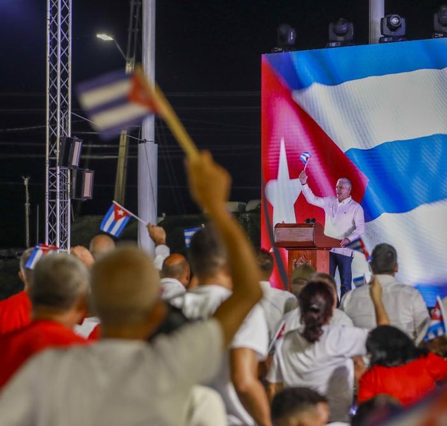 Miguel Díaz-Canel at the National Commemoration of 26 July